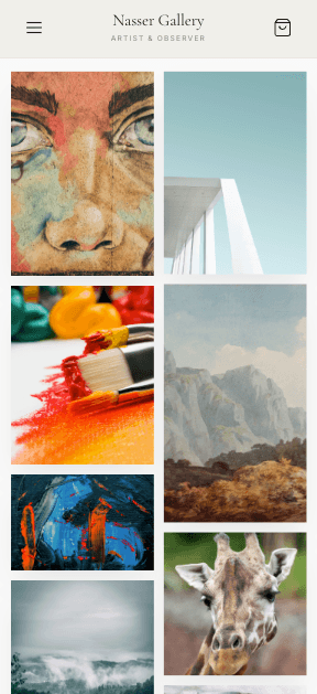 Nassers Gallery mobile preview