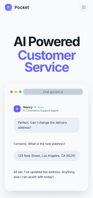 Pocket AI mobile preview